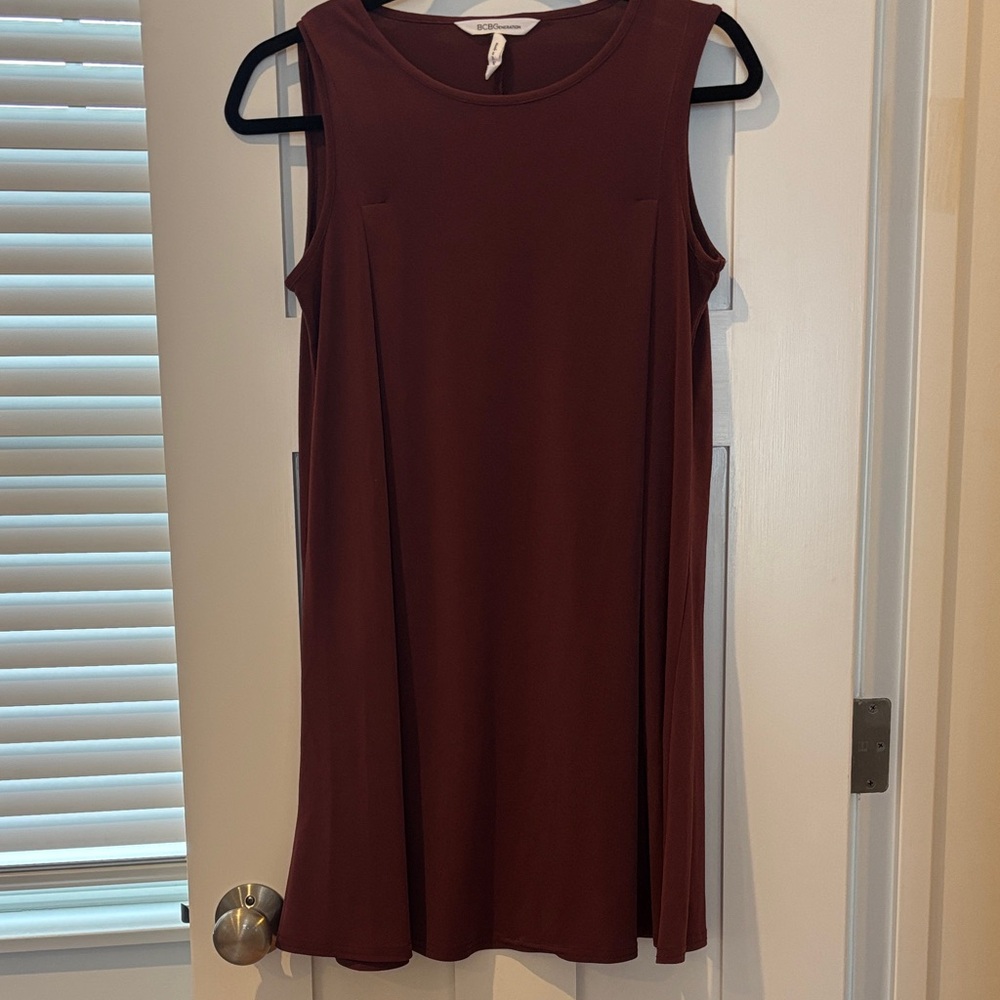 BCBGeneration Sleeveless Burgundy Wine Colored Mini Dress